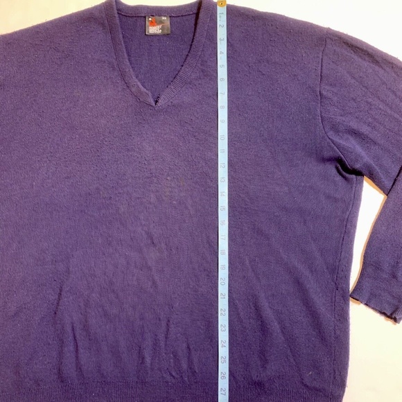 Vintage 70s 80s Robert Bruce V-Neck Made in USA Men's Pullover Sweater Size 3X - Picture 5 of 6